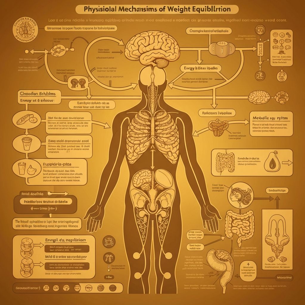 Scientific illustration of weight equilibrium mechanisms